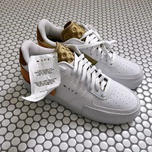 Nike Air Force 1 N.354 white gold yellow 12.5